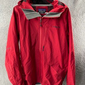 Patagonia Snowshot Ski Snowboard Jacket H2no Recco Red XL Coat Waterproof 30941